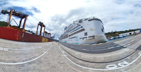 Auckland, New Zealand, 1st of Jan 2020, Genting Dream Explorer Cruise at the Auckland Cruise...