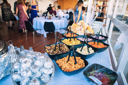 delicious buffet in restaurants and hotelsのeditorial素材