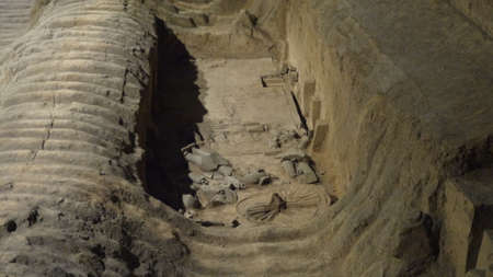 XiAn, China, 1st of Jan 2020, China Emperor Qin museum site with terracotta armyのeditorial素材