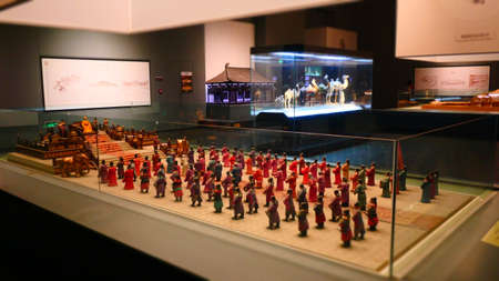 XiAn, China, 1st of Jan 2020, inside the Daming Palace national heritage park which is based on Tang dynasty palace ruinsのeditorial素材