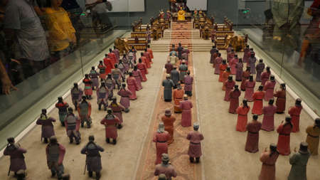 XiAn, China, 1st of Jan 2020, inside the Daming Palace national heritage park which is based on Tang dynasty palace ruinsのeditorial素材