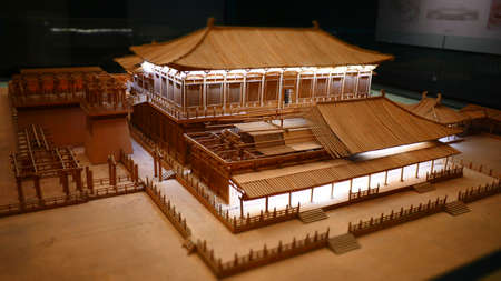 XiAn, China, 1st of Jan 2020, inside the Daming Palace national heritage park which is based on Tang dynasty palace ruinsのeditorial素材