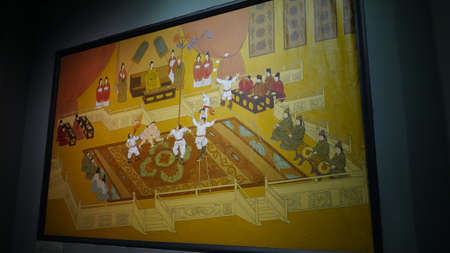 XiAn, China, 1st of Jan 2020, inside the Daming Palace national heritage park which is based on Tang dynasty palace ruinsのeditorial素材