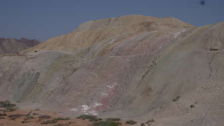 ZhangYe, China, 1st of Jan 2020,  ZhangYe Rainbow Mountain, Danxia is a unique type of petrographic geomorphology found in China.のeditorial素材