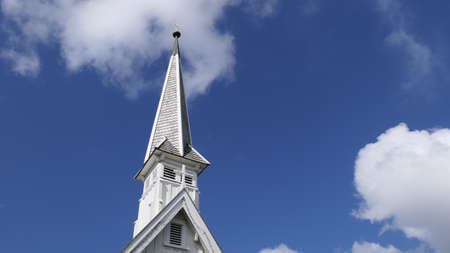 shot of religious christian or catholic chapel and altar for worshippersの写真素材