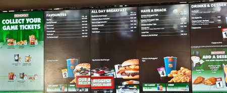 Auckland, New Zealand, 15th of Sep 2020, Fastfood chain McDonald launches their Monopoly play and win Maccas game campaign in New Zealandのeditorial素材