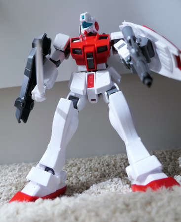 Japanese mechanized action figurines robots and human droids