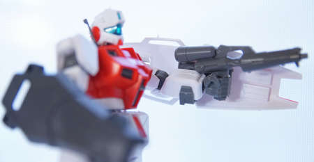 Japanese mechanized action figurines robots and human droids