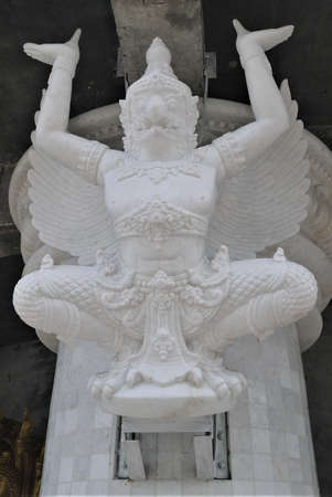 stone buddha found in the temple or worship outdoorの写真素材