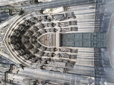 Duomo di Milano is the largest church in the world.の写真素材