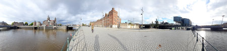 Panoramic view of the city of Gdansk, Poland