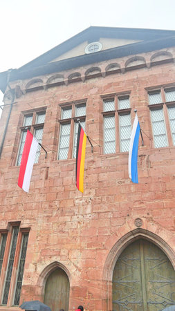 Germany, 1st of Jan 2024 Stadt Miltenberg is the City government office in town hallのeditorial素材