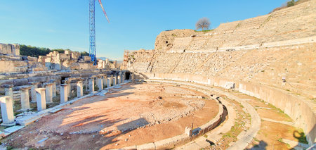 Ancient Greek amphitheatre found at the Ephesus Archaeological Site in Turkey