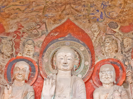 China, Sichuan, 01.01.2024 Huangze Temple is a Buddhist temple who is the only temple that is dedicated to China only Empress Wu Zetianの写真素材