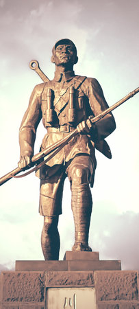China Sichuan War memorial bronze statue remembering the soldiers who fought against the Japanese invasionの写真素材