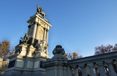 Monument Retiro Park Madridの写真素材
