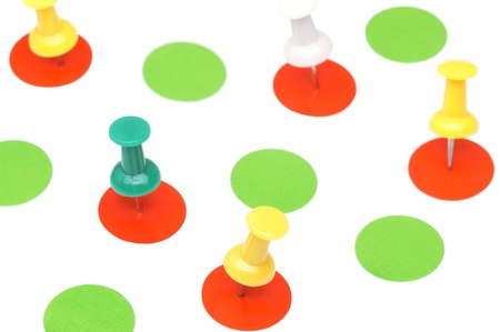 Drawing pins on targets