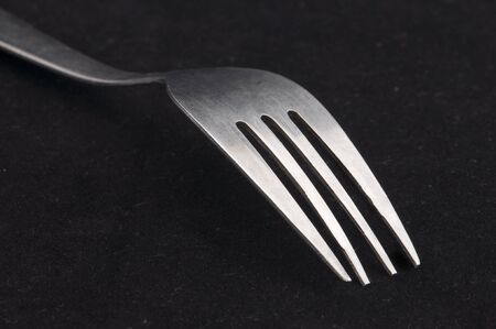 fork in black background
