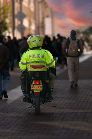 Colombian Motorized Policeのeditorial素材