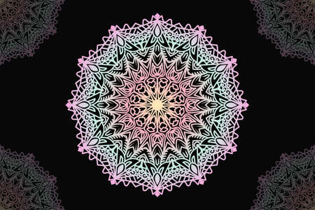 Mandala design. Mandala pattern background design. This design is print-ready file, 100% vector format, high-quality.のイラスト素材