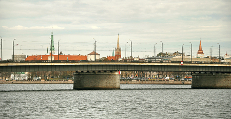 Riga view over the bridge