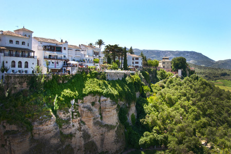 Panoramic view of Ronda, Andalusia, Spainの写真素材