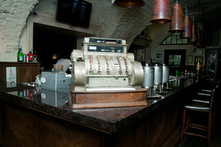 St. Petersburg, Russia, January 2014: Stroganoff Steak House - interiorのeditorial素材