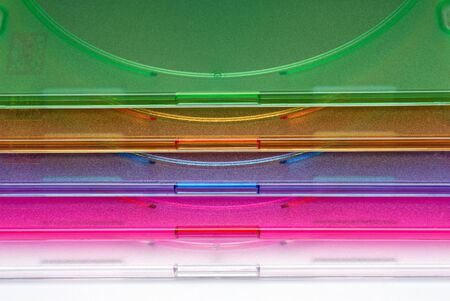 Boxing a box for CD of a disk on a white backgroundの写真素材