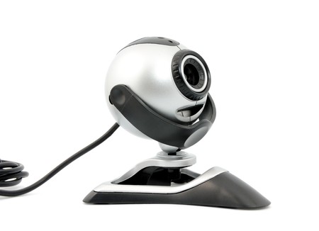 Modern webcamera isolated on a white background