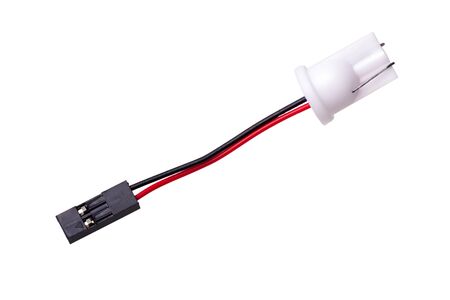 Adapter for car light bulbs on white background