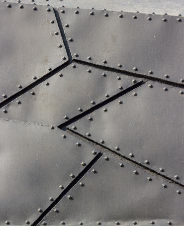 Backgrounds collection - Texture of black metal surface stell and rivet