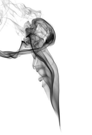 Abstract dark smoke on a light backgroundの写真素材