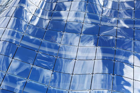 Texture of elegant design window in geometric shape large glasses