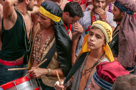 Pollensa, Balearic Islands/Spain; 08/02/2014: Moors and Christians festivities. Celebration in the...