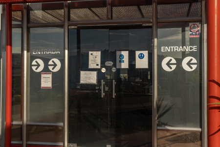 Manacor, Spain; May 28 2021: Majorica pearl manufacturing company's store and factory closed due to Coronavirus crisisのeditorial素材