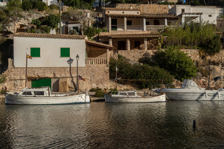 Cala Figuera, Spain; december 06 2021: General view of the touristic and picturesque town of Cala Figuera, island of Mallorca, Spainのeditorial素材