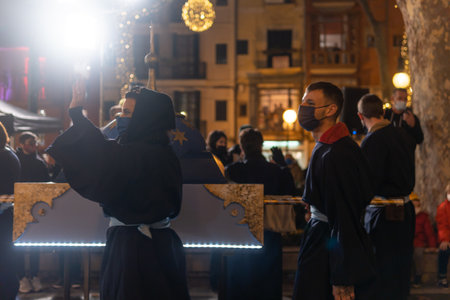 Palma de Mallorca, Spain; January 05 2022: Cavalcade of the Three Wise Men of the East, at Christmas...