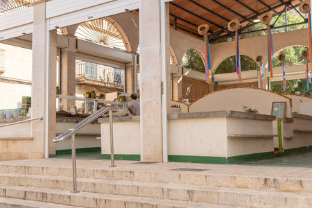 Manacor, Spain; july 21 2023: Sa PlaÃ§a municipal market in the Majorcan town of Manacor, Spainのeditorial素材