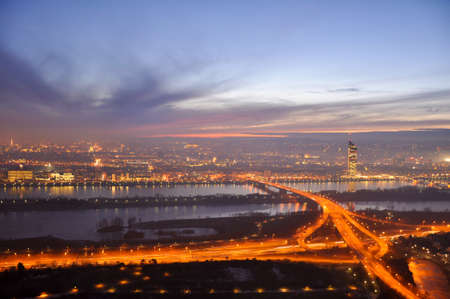 city vienna at night