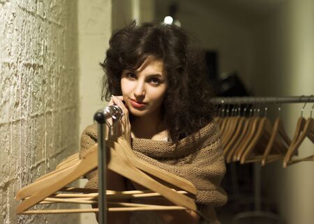 Romantic portrait of  young charming girl の写真素材