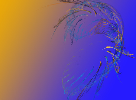 Abstract futuristic background. Fractal of bright colors.の写真素材