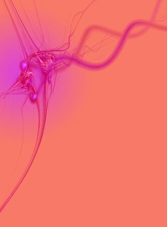 Abstract futuristic background. Fractal of bright colors.の写真素材
