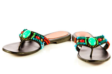 footwear  shoes isolated on white backgroundの写真素材