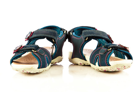 sandals isolated on white backgroundの写真素材