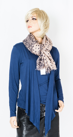 fashion female dummy on white background scarfの写真素材