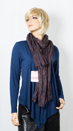 fashion female dummy on white background scarfの写真素材