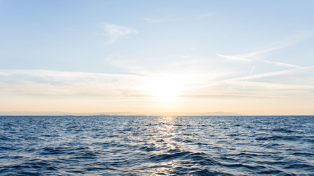 sunrise. sunset  at sea. wallpaperの写真素材