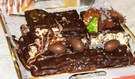 homemmade birthday cake. pie