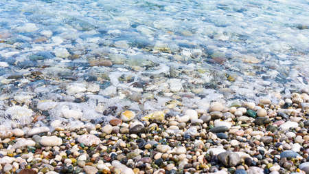sea and stones. seacoast. backgroundの写真素材