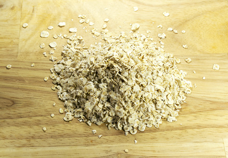 These cereals are on a wooden tableの写真素材